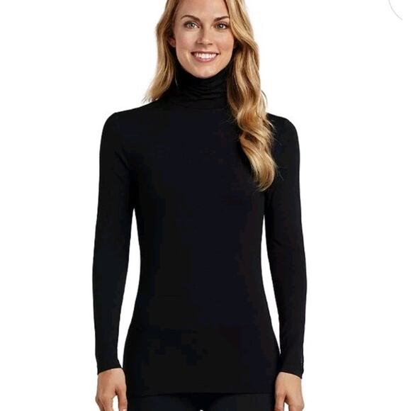 Cuddl Duds XL Softwear Base Layer Top Women's Stretch Long Sleeve Turtleneck - Picture 1 of 8